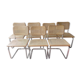 Lot de 7 chaises B32 par Marcel Breuer