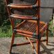 Chaise vintage MacGuire en bambou et cannage