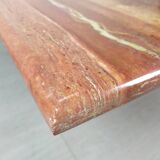 Travertine coffee table red design