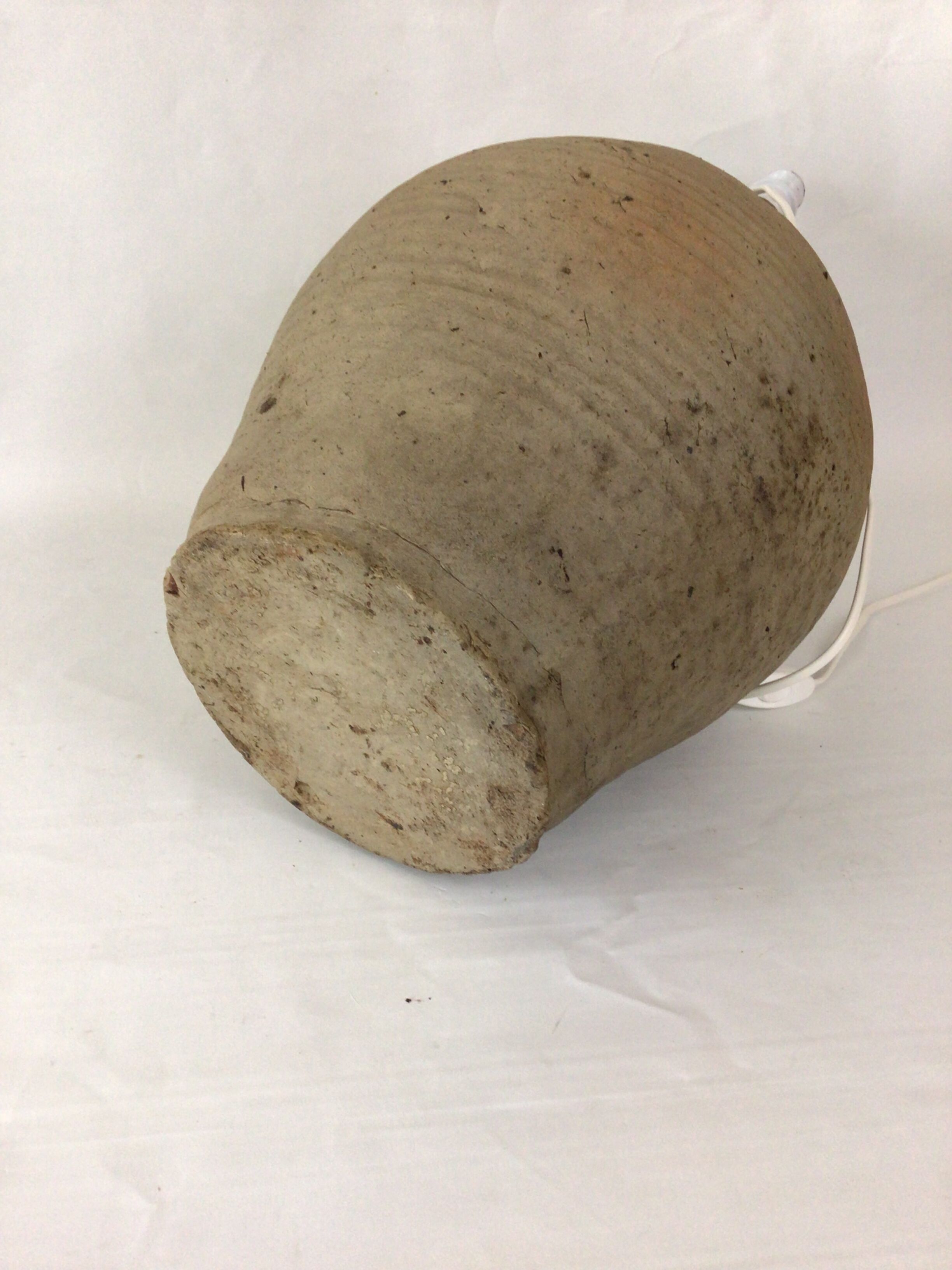 Sandstone lamp foot Puisaye H.49 cm