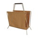 Porte revue vintage en cuir " nude "