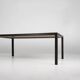 Large Vintage dinner table in blackened oak, Belgium ca. 1980
