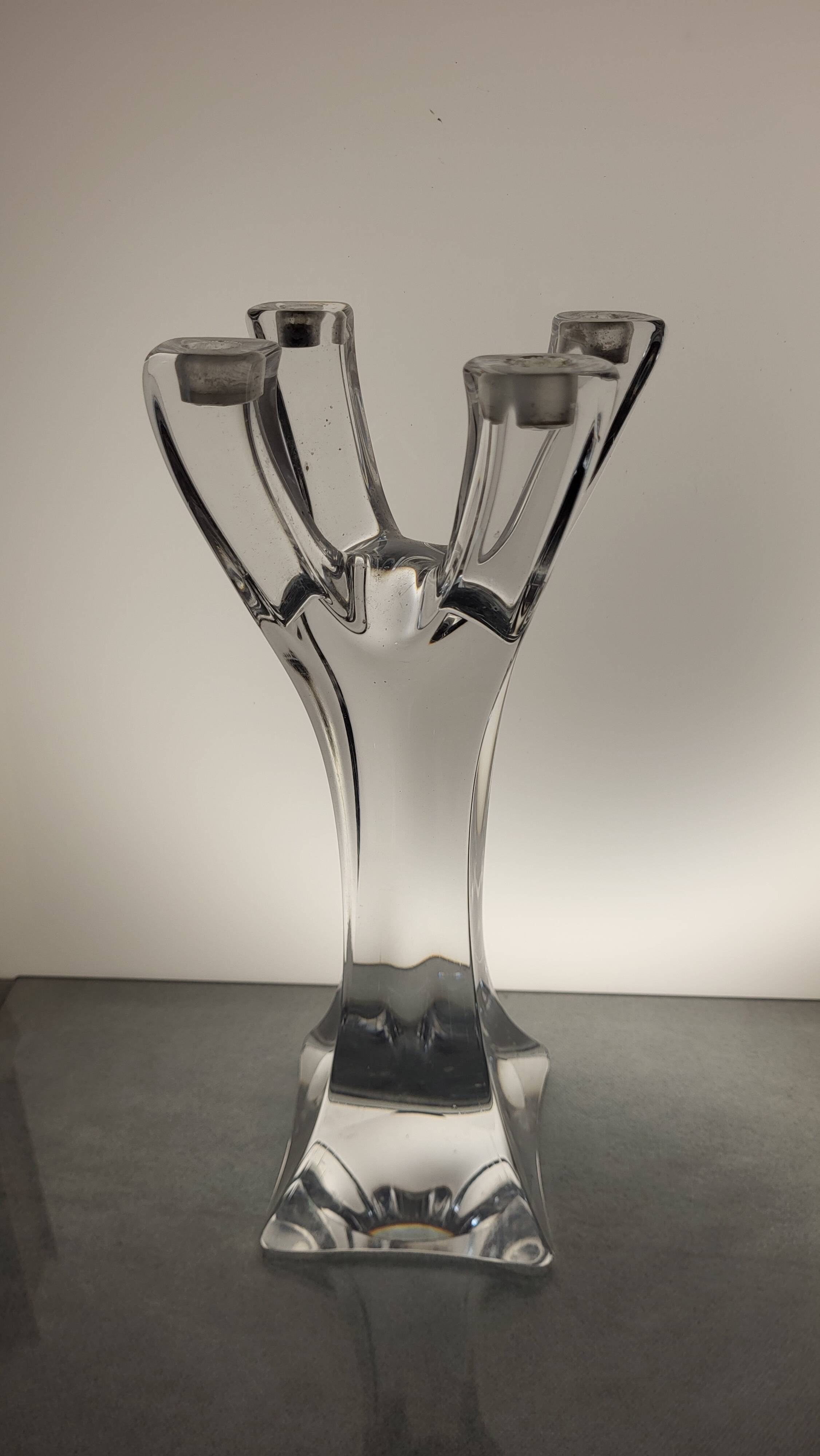 Crystal candle holder