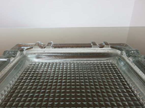 Glass ashtray 50s 60s