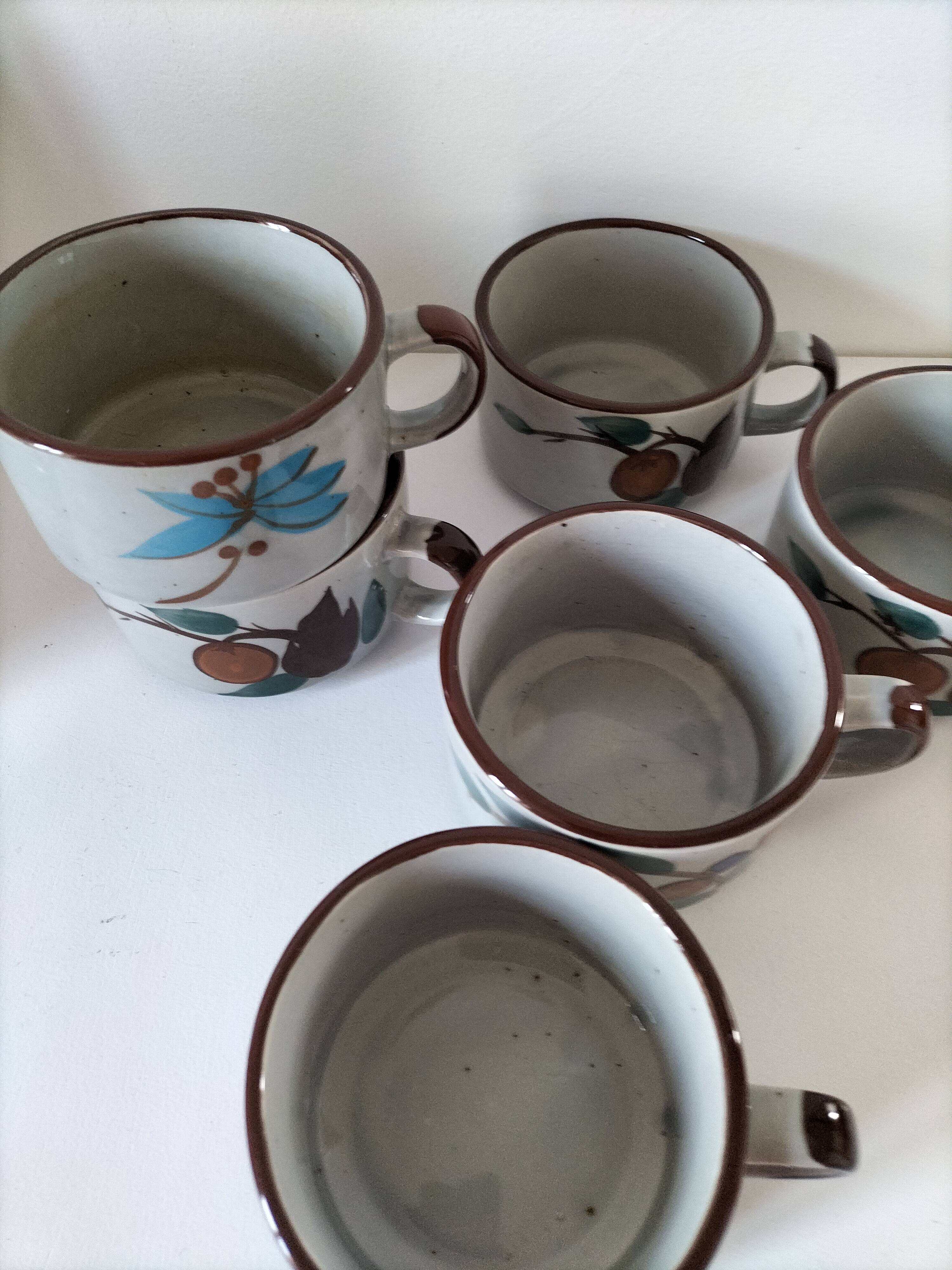 Large stoneware mugs