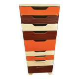 Plastic chest of drawers 1970