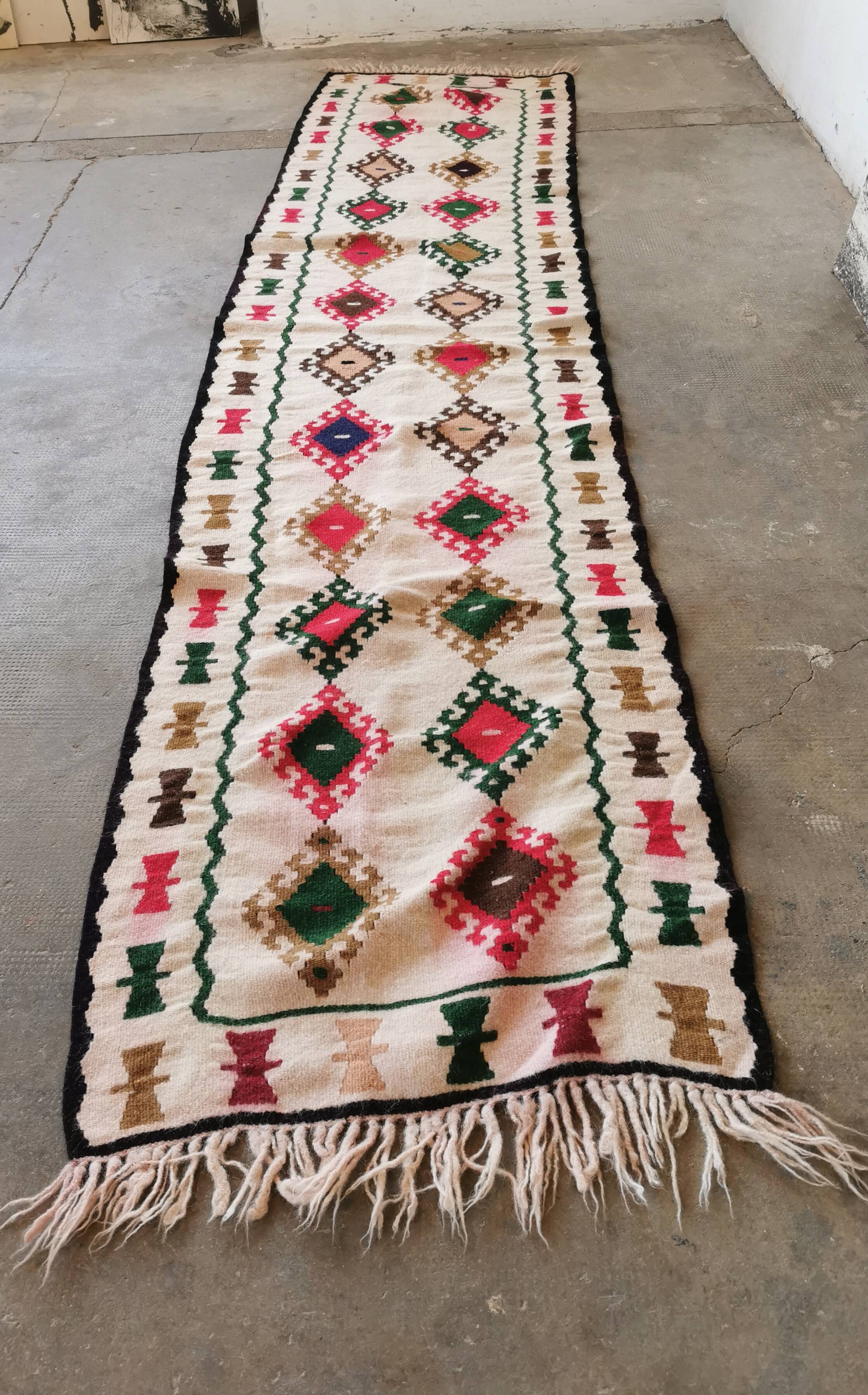 Antique Berber kilim runner rug