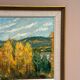 Original Swedish Oil on Panel – "Autumn Landscape" – Dated 1978 – Framed Period Piece – 50 × 42 cm (19.7" × 16.5")