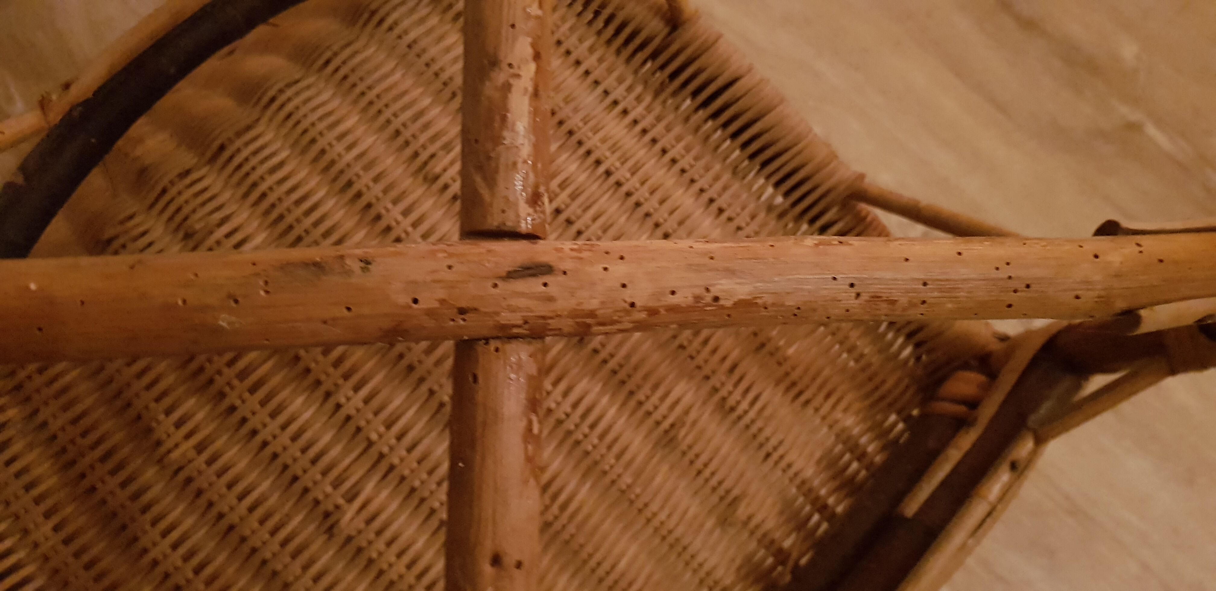 60s children's rattan armchair