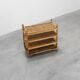 Large baker's cart/ rolling shelf in pine wood, France ca. 1900