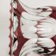 Val Saint Lambert plum crystal vase