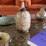 Louis Auguste Dage, Art Deco unique ceramic vase, France 1930