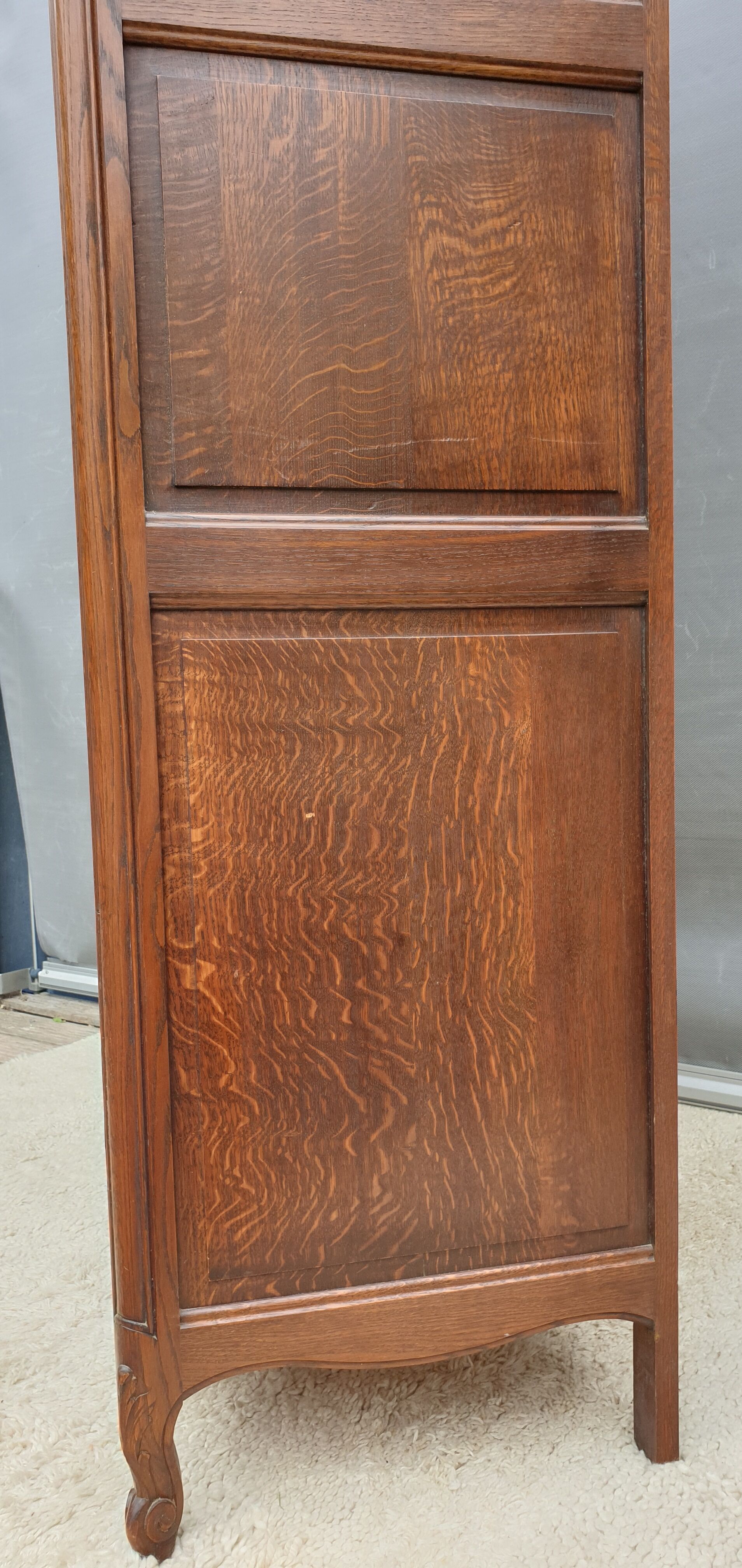 Evolutionary bookcase dressing room Oak Louis XV style
