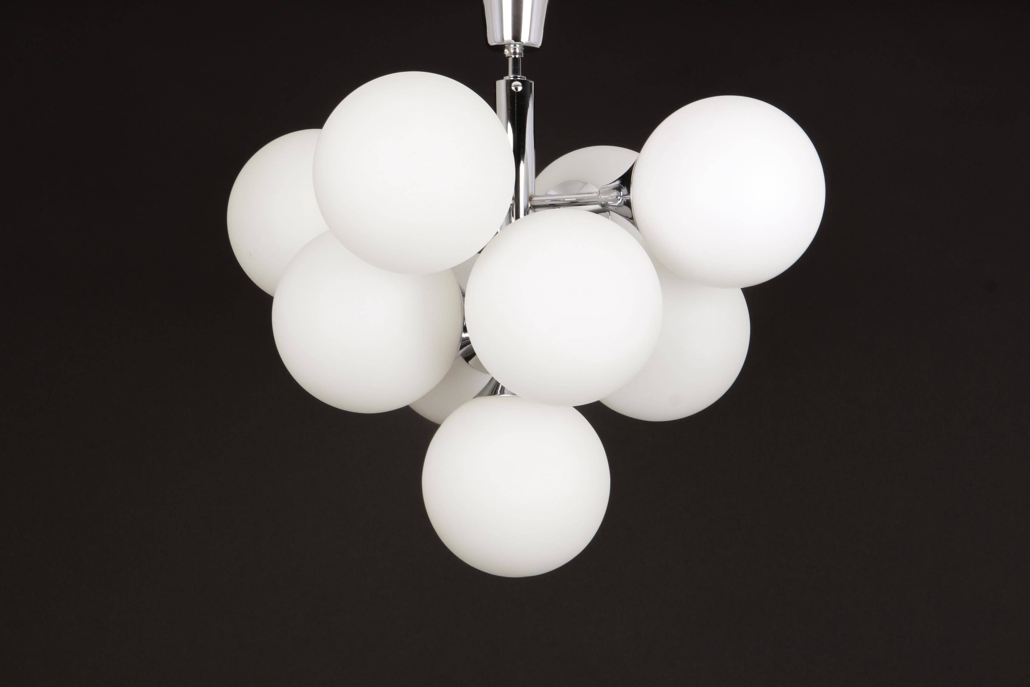 Atomic chrome lustre by Kaiser, Germany, 1960s