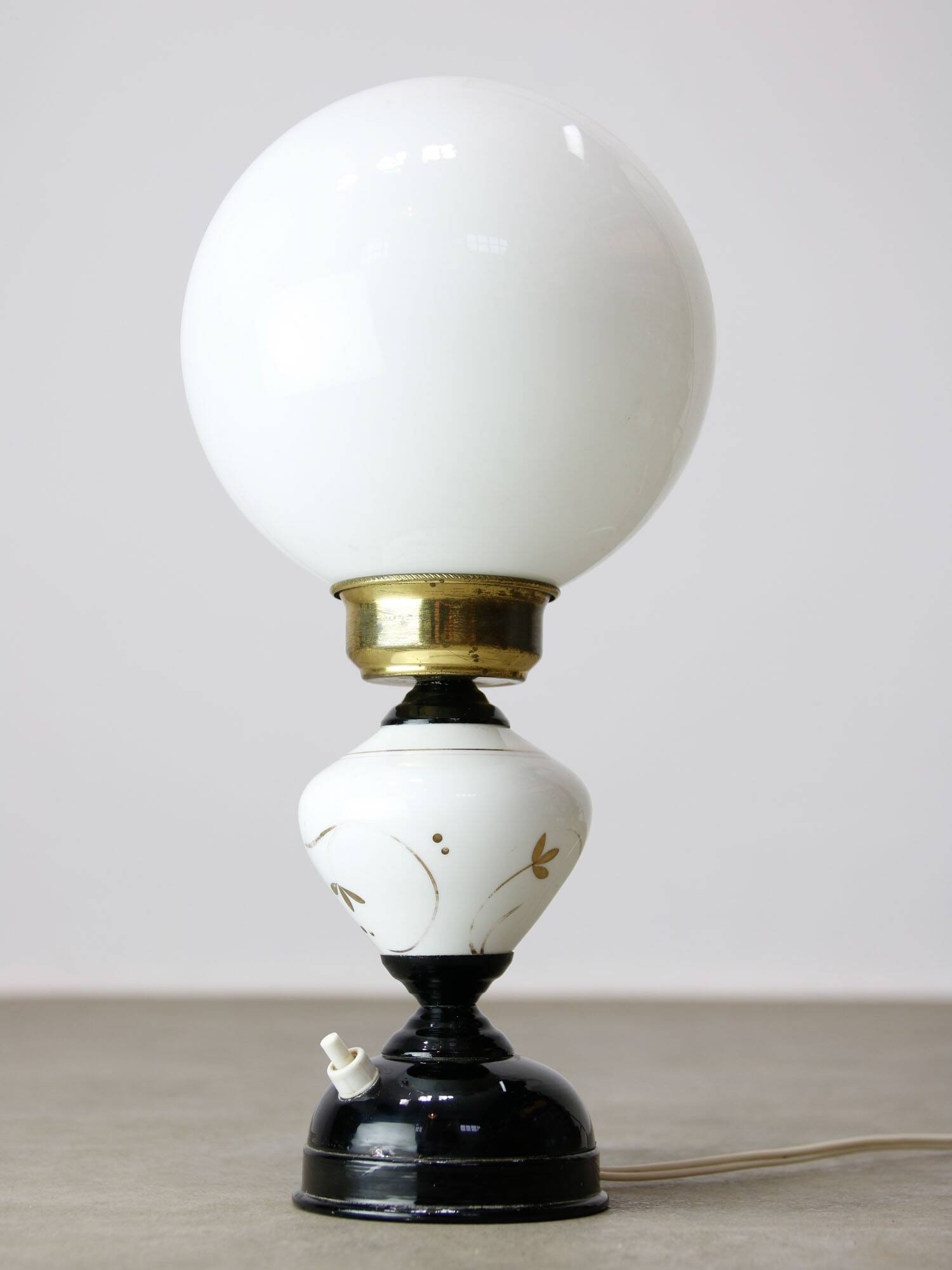 Mid-century Italian Brass & Ceramic Table Lamp, 1960s