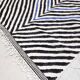 Moroccan Berber kilim blue, black and ecru 2.45x1.43m