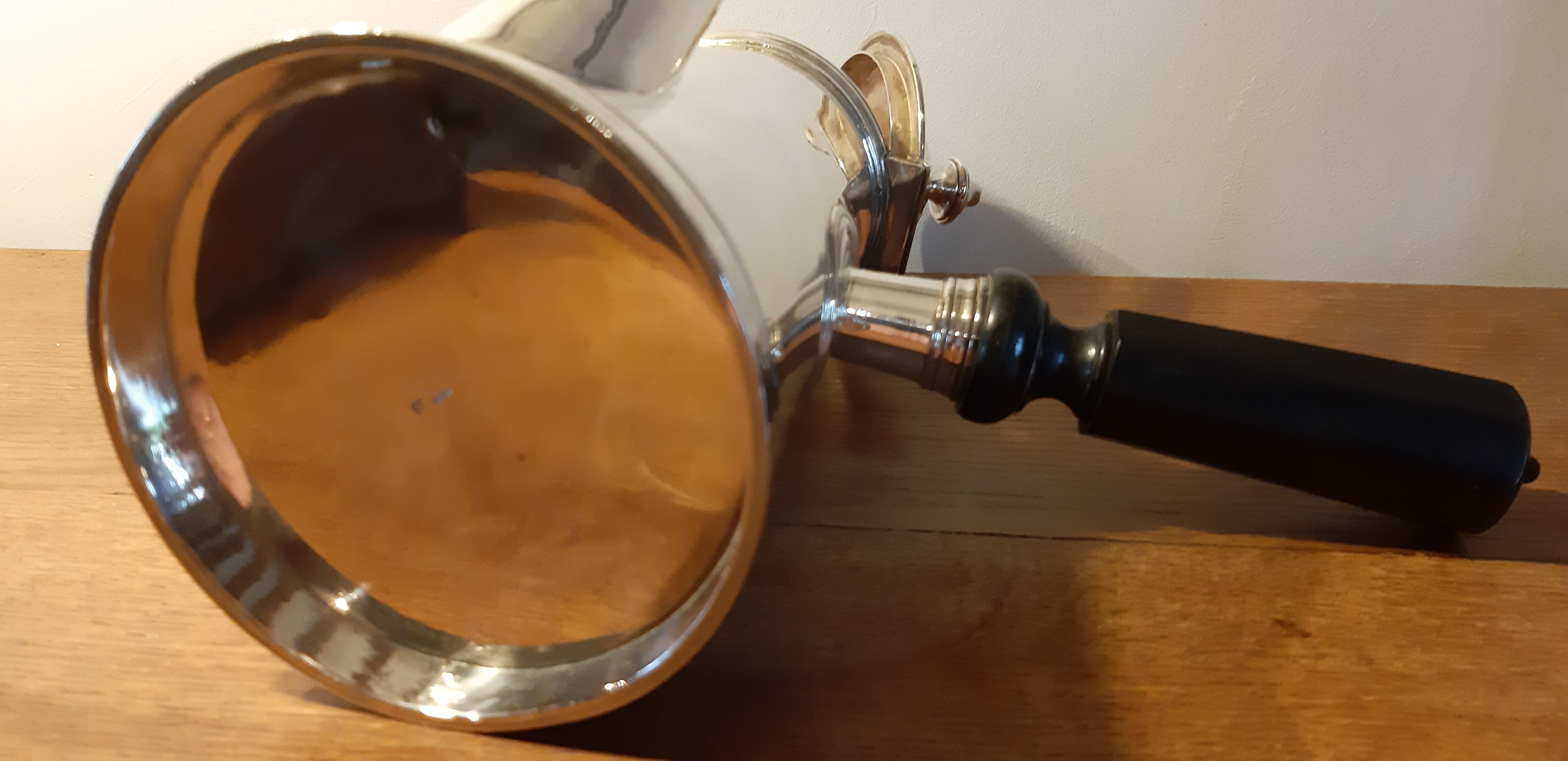 Coffee maker or chocolate maker silver metal old Bourlet HB