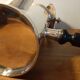 Cafetière ou chocolatière métal argenté ancienne Bourlet HB