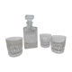 Carafe whisky and 3 glasses
