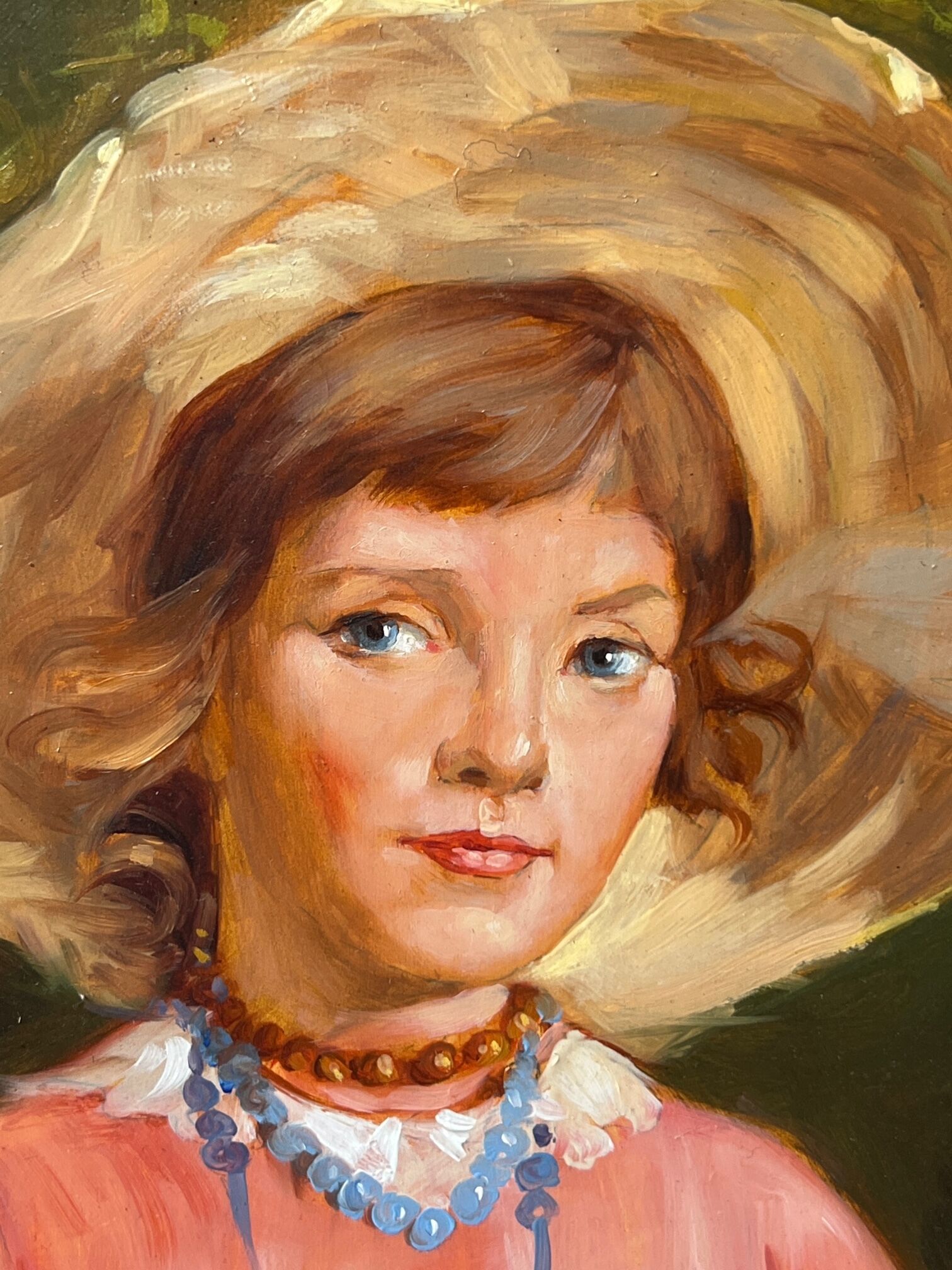 Portrait d'une jeune fille.