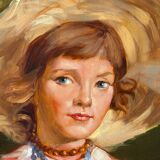 Portrait d'une jeune fille.