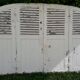 Curved shutters oak and fir H156xL245