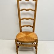 Chaise de nourrice paillée vintage