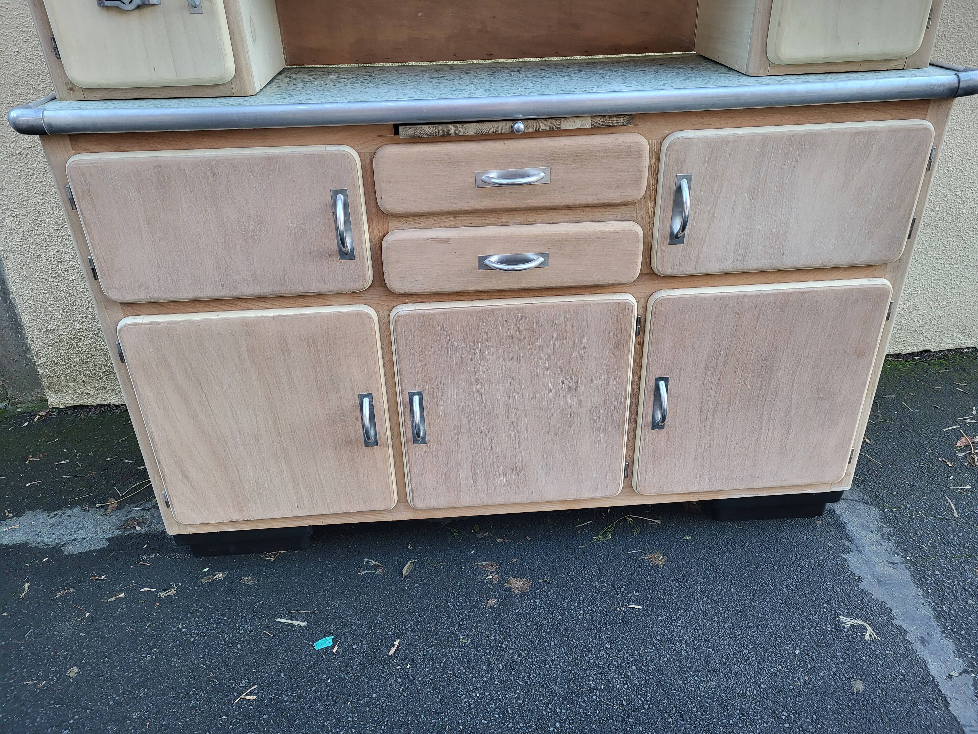 Vintage two-body buffet mado from the 1940s/50s poncé