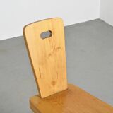 Pair of high-backed chairs by Christian Durupt, Méribel 1960