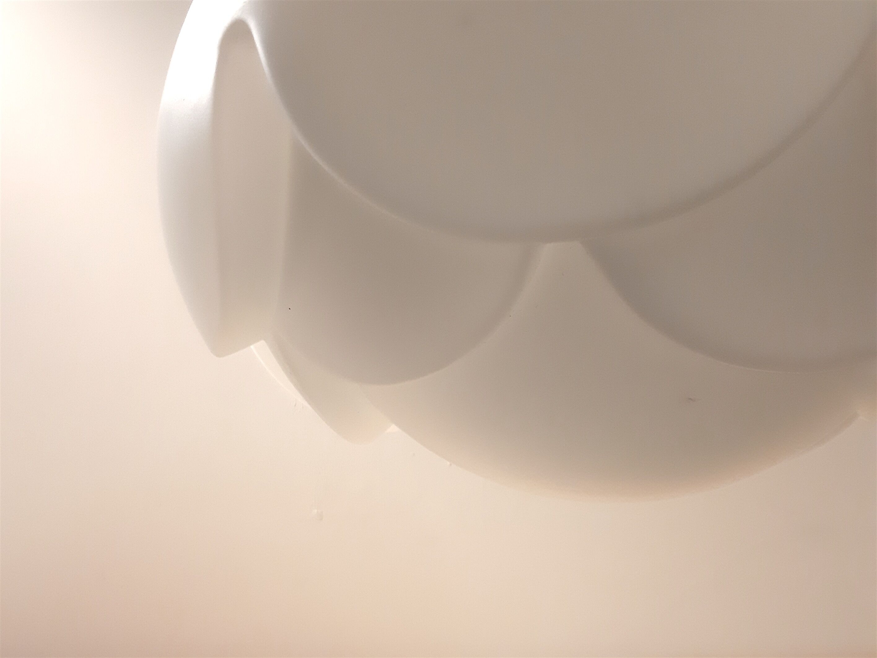 "Artichoke" opaline pendant light by Koch & Lovy for Peill & Putzler