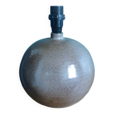 Pied de lampe boule signé Eric Debruyne couleurs greige, marron, taupe