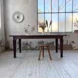 Solid oak farmhouse table 185cm