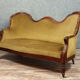 Napoleon III-era seating in mahogany and Genoa velvet around 1850