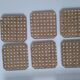 PLEXIGLASS TRAY AND 6 COASTERS YEAR 70