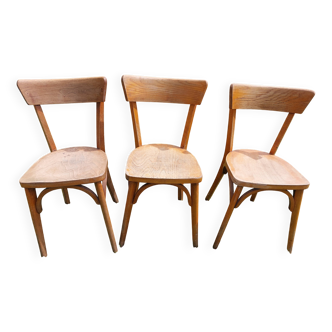 3 chaises bistrot Luterma, poncées