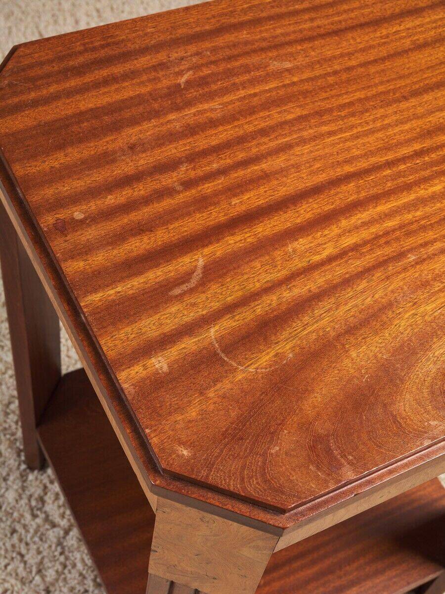 Art Deco pedestal table 1930 double tops two species