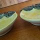 Ensemble de 2 petites coupelles Barbotine forme de citron