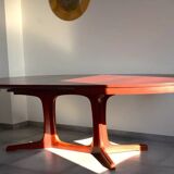 Table à manger vintage style Baumann des années 1960-1970