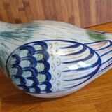 Large Vintage Parrot Pottery Erandi Tonala Mexico