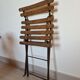 Old folding garden chair for children