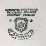 6 Vintage blue hollow plates "Flowers"