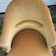 Toad armchair in gold velvet