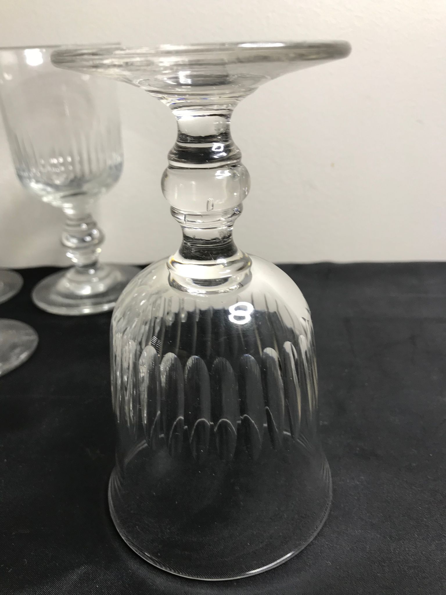 8 verres taillés Louis Philippe