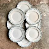 8 flat plates St Amand & Hamage in iron earth