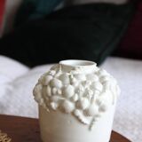 Small white shell vase