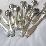 Christofle cutlery set - 11 fourchettes de table et 11 cuillères à soupe - Art déco - Métal argenté