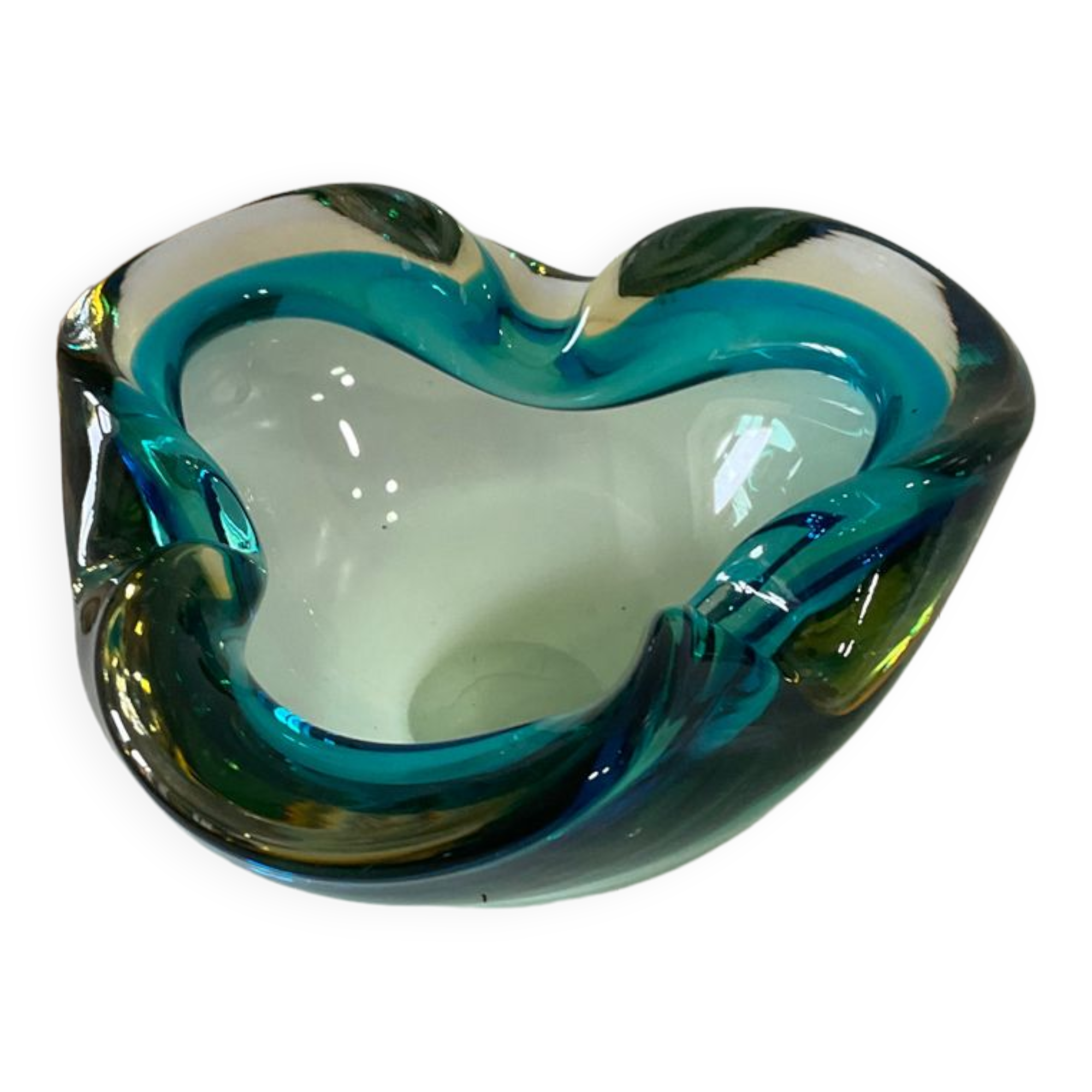 Ashtray vintage murano glass pocket 1950/1970