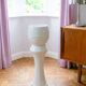 Large vintage tulip vase H74cm