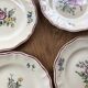 Set de 10 assiettes fleuries Sarreguemines Lyon