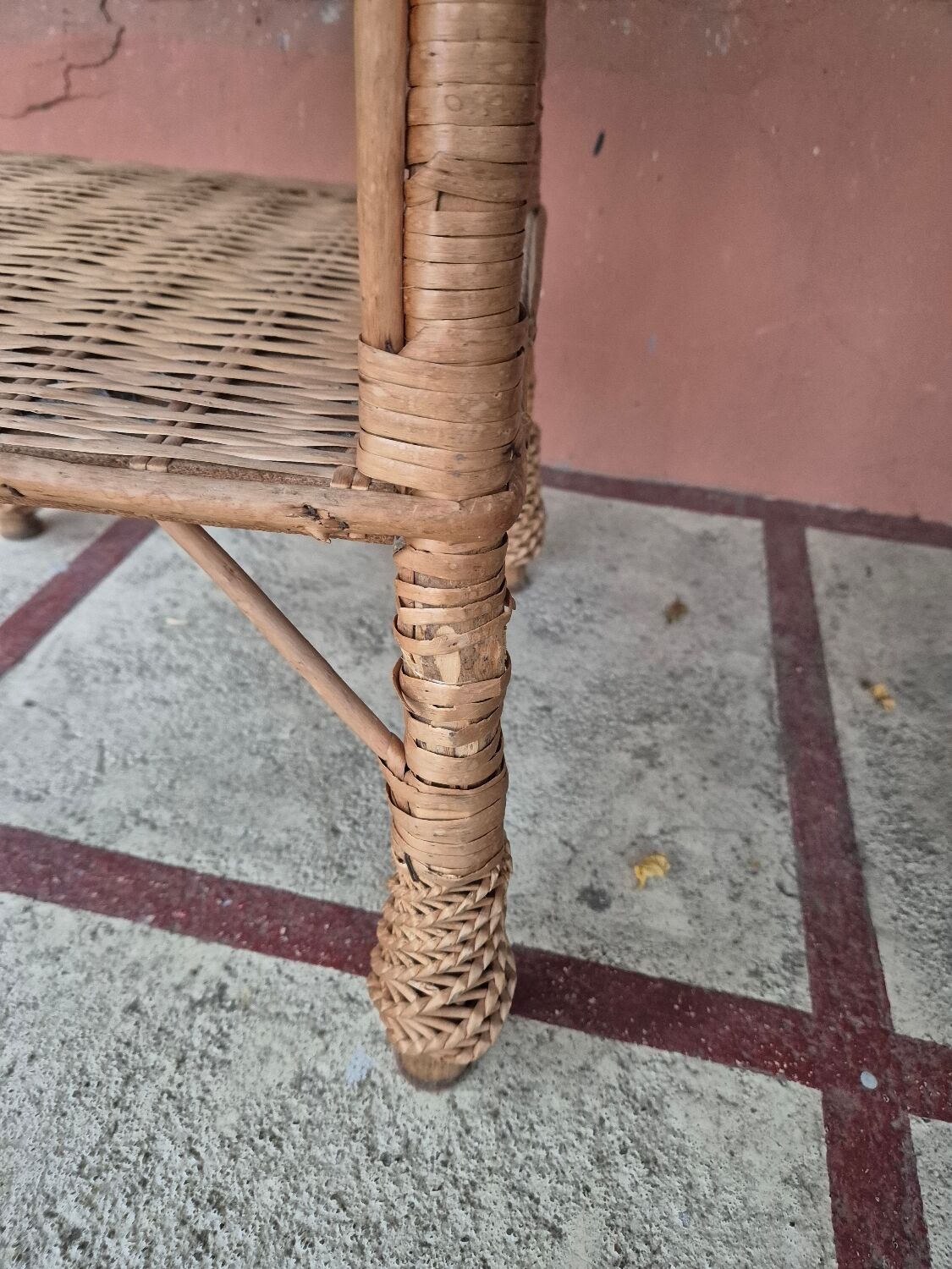 Wicker rattan coffee table